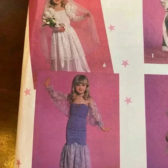 4/$50 Simplicity 7430 Barbie dress Halloween  costume size 3-8 - Picture 3 of 7